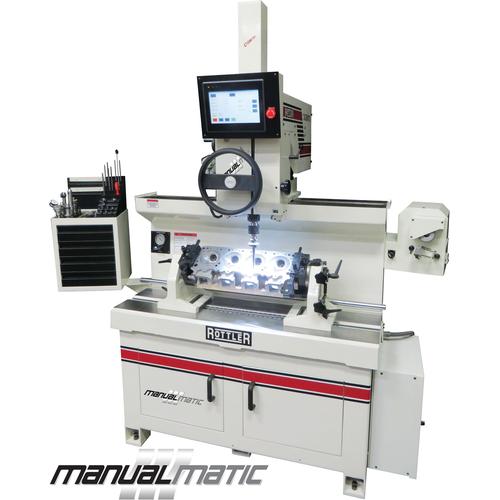 SG9MTS - MANUALMATIC ACTIVE SPINDLE Cylinder Head Valve Seat and Guide Machine Utilizing UNIPILOT Carbide Centering Pilots